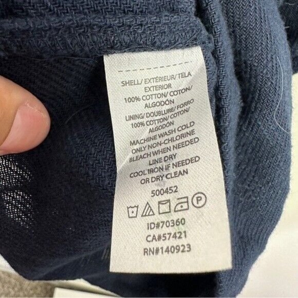 LOFT Outlet Navy Blue Jumper Dress Pockets Sz 2 NEW - Picture 14 of 14